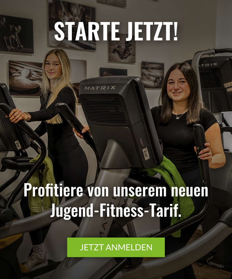 Trainiere jetzt zum Jugend-Fitness-Tarif